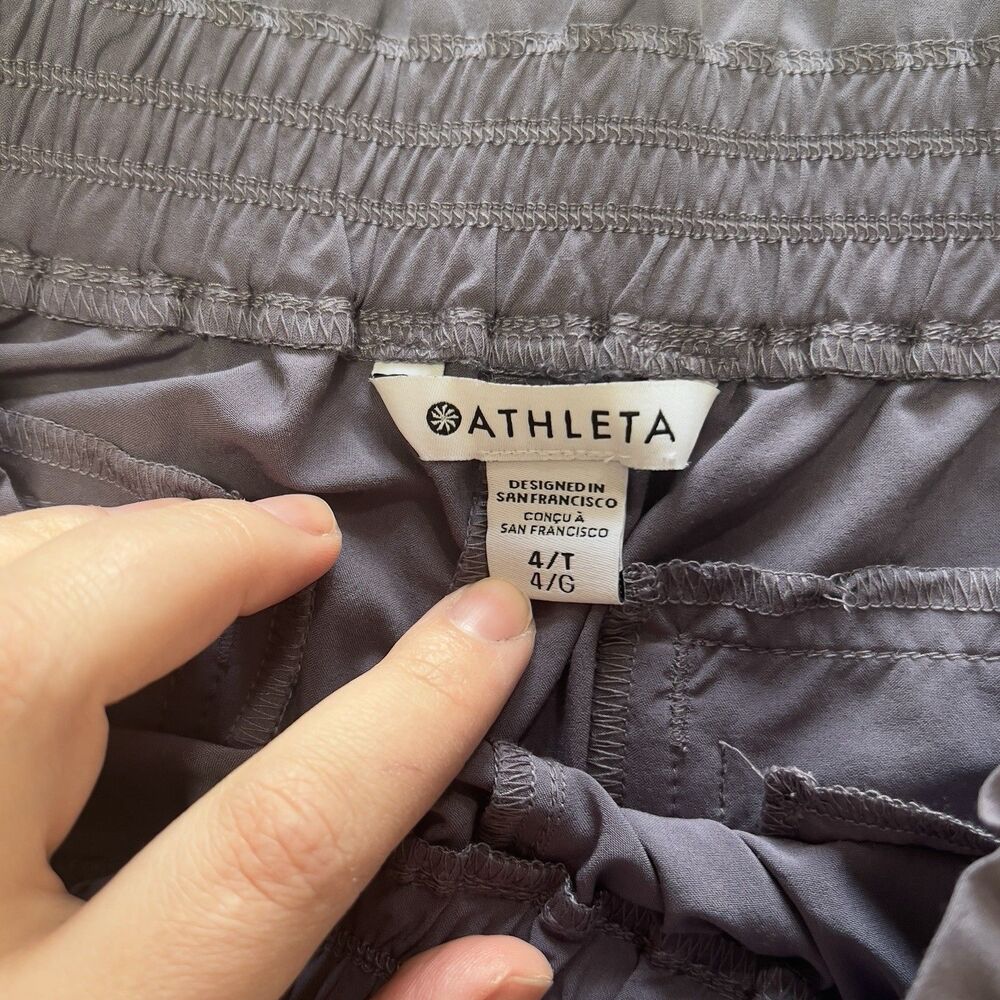 Athleta Savannah Featherweight Jogger Pants Size 4T Dusk Violet High Rise EUC - Picture 12 of 13